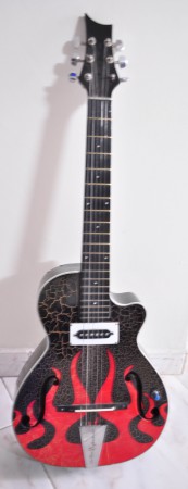 Guitarra electroacustica modelo les paul 